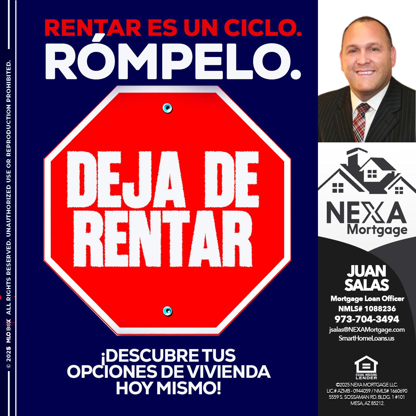 RENTAR ES UN CICLO - Juan Salas -Sr. Mortgage Loan Officer