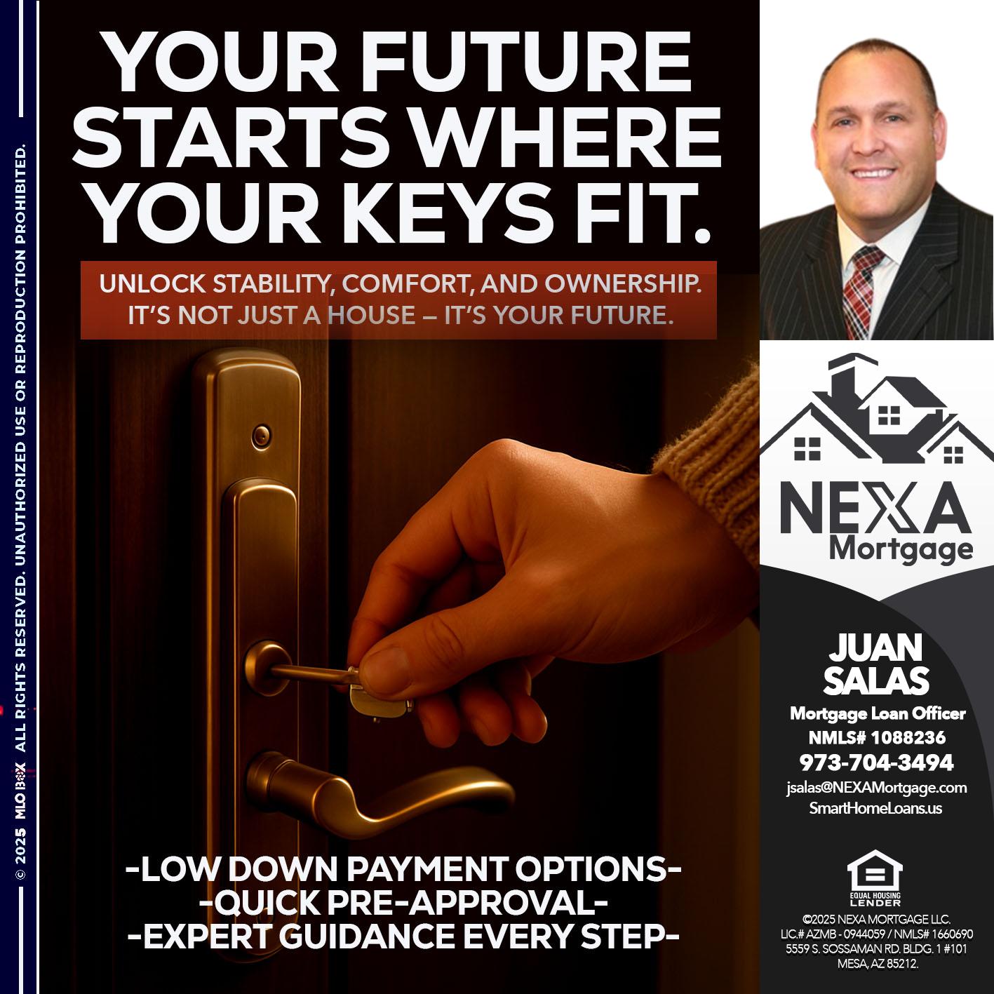 YOUR FUTURE - Juan Salas -Sr. Mortgage Loan Officer