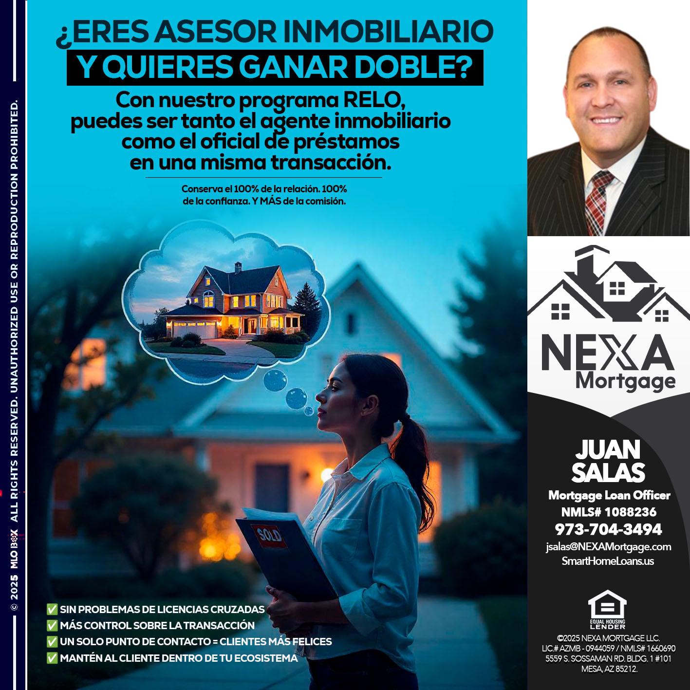 Eres un Agente Inmobiliario? - Juan Salas -Sr. Mortgage Loan Officer